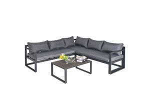 4251774979450 - 3-tlg Gartengarnitur Gartenmöbel-Set 4-stufig verstellbar Gartenliege Gartenset Sitzgruppe mit Beis