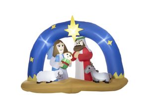 4251774990295 - Aufblasbare Weihnachtsdekoration mit LED-Beleuchtung bunt 206L x 95B x 157H cm weihnachtsbogen bibel-bogen von jesus geburt weihnachtsdeko mit led