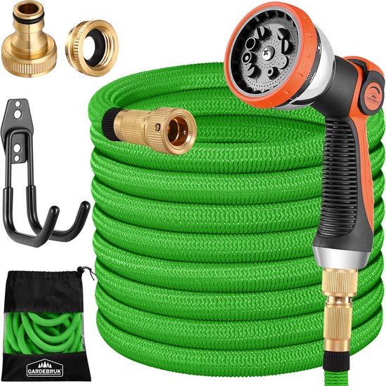 4251776602127 - Gartenschlauch Flexibel - 15m 1 2 3 4 Zoll Wandmontiert - Grün 4251776602127 - Gartenschlauch Flexibel - 15m 1 2 3 4 Zoll Wandmontiert - Grün