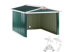 4251776604336 - Gardebruk® Mähroboter Garage Grün Metall 86x100x63cm