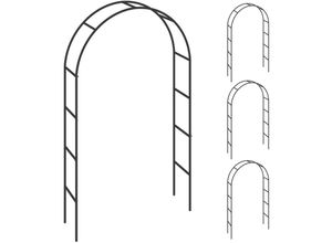 4251776604756 - - Rosenbogen Rosensäule verschiedene Modelle Metall Rankhilfe Rankgitter Garten 4x Rosenbogen