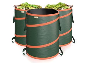 4251776604817 - Gardebruk® Popup Gartentasche 3er-Set Grün je 85 Liter