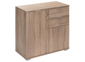 4251776924618 - Casaria® Sideboard »Alba« Eiche mit 2 Türen und Schubladen - Typ DB121