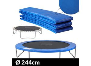 4251776930435 - monzana® Federabdeckung Trampolin Blau Ø244cm