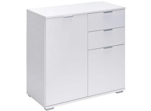 4251776930541 - Casaria® Sideboard »Alba« Weiß mit 2 Türen und Schubladen - Typ DB121