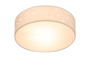 4251776931913 - monzana® Deckenlampe Weiß Stoff Ø30cm Sternenhimmel