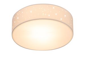 4251776931937 - monzana® Deckenlampe Weiß Stoff Ø38cm Sternenhimmel