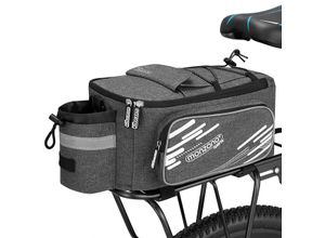 4251776932279 - monzana® Fahrradtasche Grau 30x23x15cm Gepäckträger