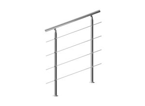 4251776934006 - monzana® Treppengeländer Edelstahl 100cm 4 Streben