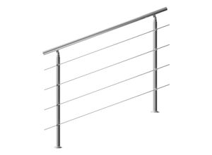 4251776934068 - monzana® Treppengeländer Edelstahl 150cm 4 Streben