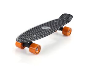 4251777202982 - Spielwerk® Retro Skateboard Schwarz-Orange   auch mit LED verfügbar