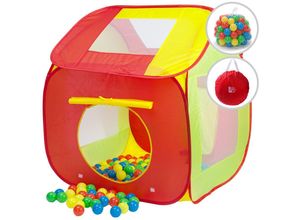 4251777203064 - Spielwerk® Kinderzelt Bällebad inkl 200 Bälle Bunt