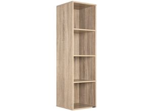 4251779131105 - Casaria® Bücherregal Skylar Eiche 106x30x30cm