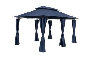 4251779131648 - Casaria® Pavillon Topas Blau 3x4m UV-Schutz 50+