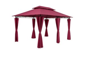 4251779131655 - Casaria® Pavillon Topas Bordeauxviolett 3x4m UV-Schutz 50+