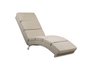 4251779132072 - Casaria® Relaxliege London Sand Webstoff