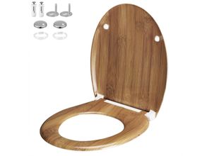 4251779132300 - Casaria® Toilettensitz Bambus mit Absenkautomatik