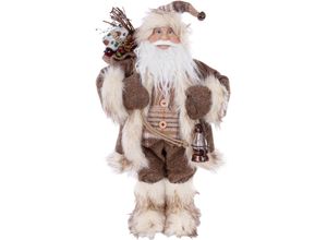 4251792137184 - Weihnachtsmann MYFLAIR MÖBEL & ACCESSOIRES Weihnachtsdeko Dekofiguren Gr B H T 195 cm x 615 cm x 285 cm Weihnachtsmann braun Weihnachtsengel Weihnachtsfiguren Höhe ca 61 cm