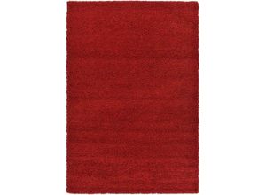 4251792188377 - Hochflor-Teppich MYFLAIR MÖBEL & ACCESSOIRES Shaggy Shag Teppiche Gr B L 183 cm x 274 cm 38 mm 1 St rot Esszimmerteppiche