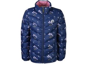 4251797401518 - tausendkind essentials - Steppjacke BLUMEN in blau rosa Gr98