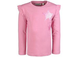 4251797408012 - tausendkind collection - Langarmshirt STERN mit Flügelchen in rosa Gr128 134