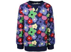 4251797409644 - tausendkind collection - Sweatshirt FLOWER POWER in dunkelblau Gr92 98