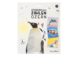 4251797411692 - Mosaikbastelset Stickern nach Zahlen OZEAN