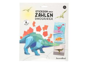 4251797411708 - Mosaikbastelset Stickern nach Zahlen DINOSAURIER