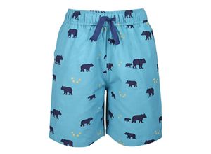 4251797422056 - tausendkind collection - Shorts BÄR in blau Gr80 86