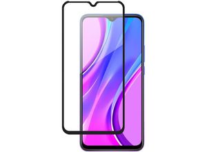 4251810800595 - cofi1453® 5D Schutz Glas kompatibel mit XIAOMI REDMI 9 Curved Panzer Folie Vollständig Klebend und Abdeckung