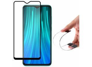 4251810802599 - cofi1453® [2 Stück] 5D Full Screen Displayschutzfolie Schutz Glas kompatibel mit Xiaomi Redmi Note 9 Pro Max Curved Panzer Folie Vollständig Klebend