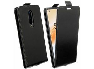 4251810803374 - cofi1453® Flip Case kompatibel mit OnePlus 8 Handy Tasche vertikal aufklappbar Schutzhülle Klapp Hülle Schwarz - Schwarz