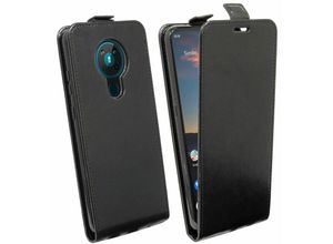 4251810803466 - cofi1453® Flip Case kompatibel mit Nokia 53 Handy Tasche vertikal aufklappbar Schutzhülle Klapp Hülle Schwarz - Schwarz