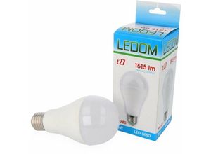 4251810806092 - Led Line - 3 Stück] ledom E27 A65 Leuchtmittel 15W Neutralweiß 4000K 1515 Lumen smd led Ra 80 Ersetzt 150W 220-240V Glühlampe Ø60mm Energiesparlampe