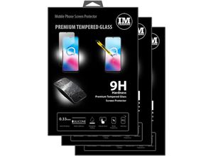 4251810806825 - cofi1453 3X Panzer Schutz Glas 9H Tempered Glass Display Schutz Folie Display Glas Screen Protector kompatibel mit Alcatel 3X ( 2020 )