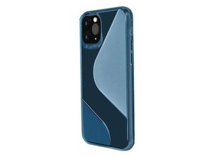 4251810810228 - cofi1453® S-Line Hülle Bumper kompatibel mit HUAWEI P40 LITE Silikonhülle Stoßfest Handyhülle TPU Case Cover in Blau