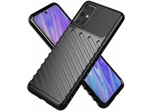 4251810812178 - cofi1453® Hybrid Armor Etui SchutzHülle Thunder Case Bumper Cover Handyhülle Matt Hülle Robust Rutschfest kompatibel mit Samsung Galaxy S20 Plus