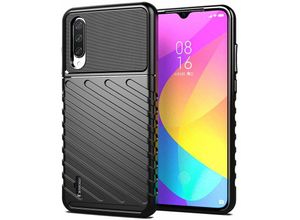 4251810812321 - Markenlos - cofi1453® Hybrid Armor Etui SchutzHülle Thunder Case Bumper Cover Handyhülle Matt Hülle Robust Rutschfest kompatibel mit Huawei P40 Lite e