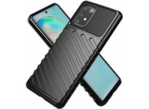 4251810812352 - Markenlos - cofi1453® Hybrid Armor Etui SchutzHülle Thunder Case Bumper Cover Handyhülle Matt Hülle Robust Rutschfest kompatibel mit Huawei P40 Pro