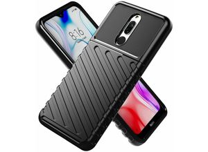 4251810812383 - Markenlos - cofi1453® Hybrid Armor Etui SchutzHülle Thunder Case Bumper Cover Handyhülle Matt Hülle Robust Rutschfest kompatibel mit Xiaomi Redmi 8