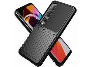 4251810812529 - Markenlos - cofi1453® Hybrid Armor Etui SchutzHülle Thunder Case Bumper Cover Handyhülle Matt Hülle Robust Rutschfest kompatibel mit Xiaomi Mi 10