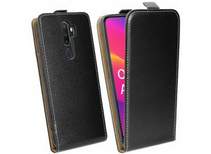 4251810813427 - cofi1453® Flip Case kompatibel mit Oppo A5 2020 Handy Tasche vertikal aufklappbar Schutzhülle Klapp Hülle Schwarz - Schwarz