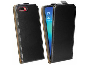 4251810813496 - cofi1453® Flip Case kompatibel mit Oppo RX17 Neo Handy Tasche vertikal aufklappbar Schutzhülle Klapp Hülle Schwarz - Schwarz