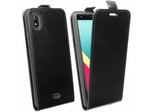 4251810819986 - cofi1453® Flip Case kompatibel mit WIKO Y61 Handy Tasche vertikal aufklappbar Schutzhülle Klapp Hülle Schwarz - Schwarz