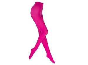 4251810821224 - Cofi 1453 - Klassische Strumpfhose 60 den Einheitsgröße Blickdicht Einfarbig Strümpfe Fleece-Thermosocken für Damen & Frauen Pink