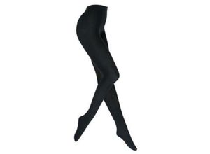 4251810821255 - Cofi 1453 - Klassische Strumpfhose 60 den Einheitsgröße Blickdicht Einfarbig Strümpfe Fleece-Thermosocken für Damen & Frauen Schwarz