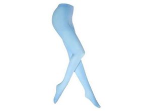 4251810821552 - Cofi 1453 - Klassische Strumpfhose 60 den Einheitsgröße Blickdicht Einfarbig Strümpfe Fleece-Thermosocken für Damen & Frauen Hellblau