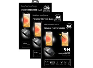4251810824102 - cofi1453 3X Panzer Schutz Glas 9H Tempered Glass Display Schutz Folie Display Glas Screen Protector kompatibel mit iPhone 12