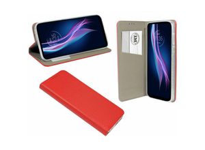 4251810825345 - cofi1453® Elegante Buch-Tasche Hülle Smart Magnet kompatibel mit MOTOROLA MOTO G PRO Leder Optik Wallet Book-Style Cover Schale in Rot