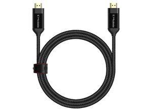 4251810826144 - Mcdodo HDMI Kabel geflochten 4K Stecker Verbinder Hohe Geschwindigkeit TV Kabel Video Gaming Heimkino in schwarz 2 Meter